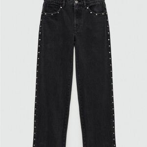 Mango Black Studded Women's Jeans